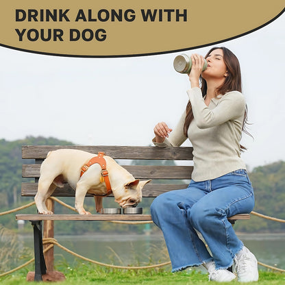 3-in-1 Dog Water Bottle (32oz/ 1L)