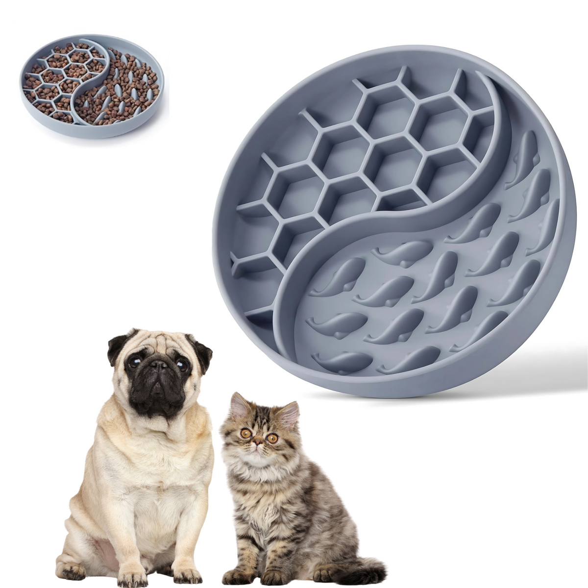 Silicone Slow Feeding Bowl for Dogs & Cats