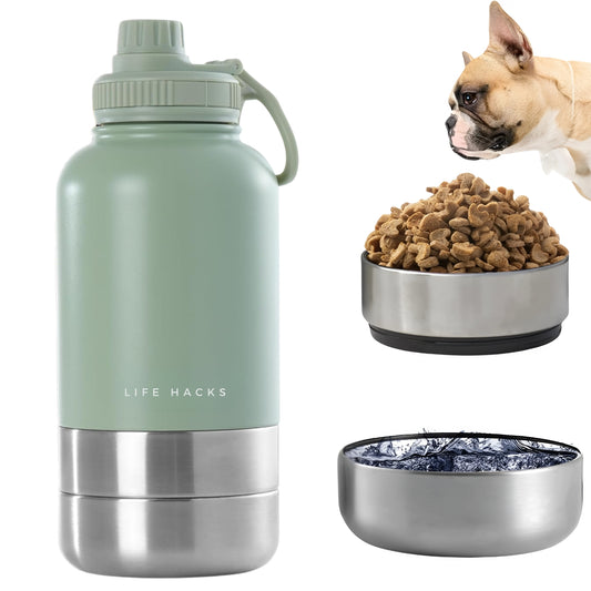 3-in-1 Dog Water Bottle (32oz/ 1L)