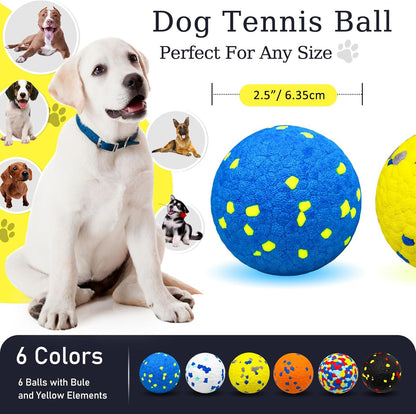 ETPU Dog Balls 6 Pack, Multicolor