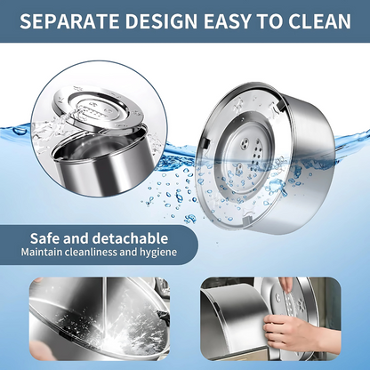 Non-Spill Stainless Steel Slow Drinking Bowl for Dogs & Cats (3L)