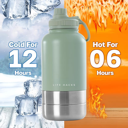 3-in-1 Dog Water Bottle (32oz/ 1L)
