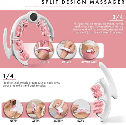 Manual Cellulite Massager Roller for Legs, Thighs & Arms